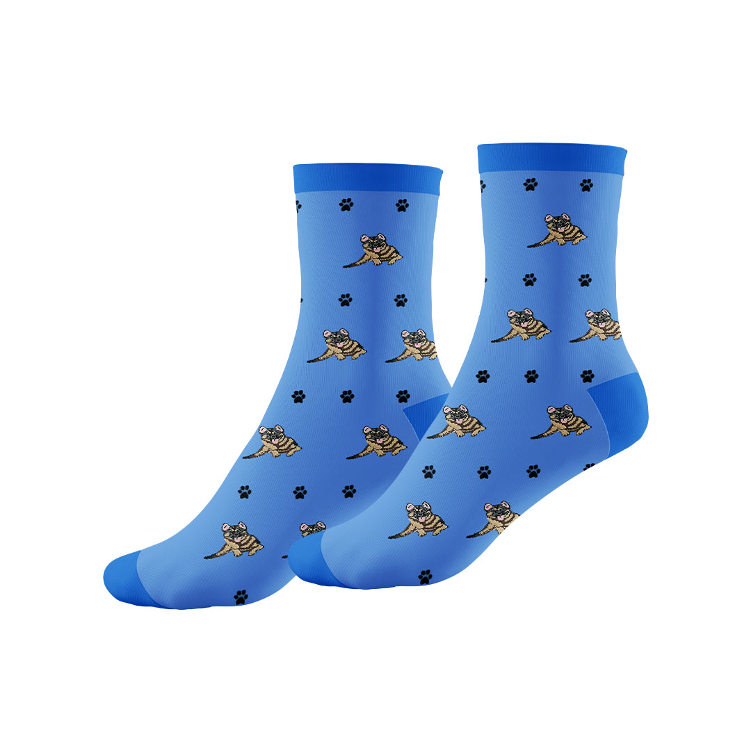 100% Cotton Crew Socks for Pet Lovers - Single Pair